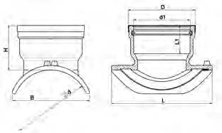 8 DIPS - 10 IPS x 6 PSM Wastewater Saddle Tee 90º for PVC