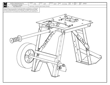 McElroy Part 439001 - MANUAL F/M STAND for sale