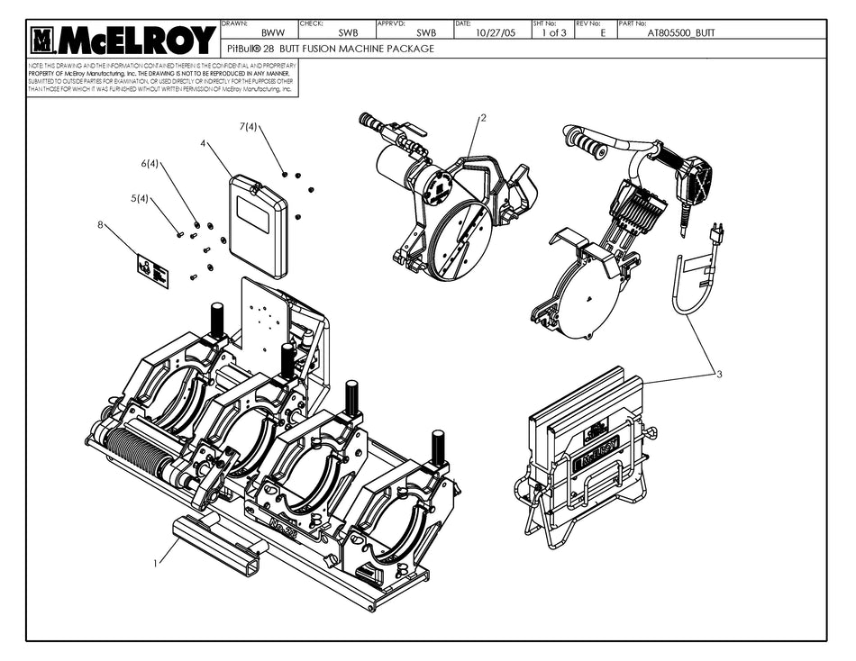 Pb 28 Hf Butt 120V Fusion Machine Package