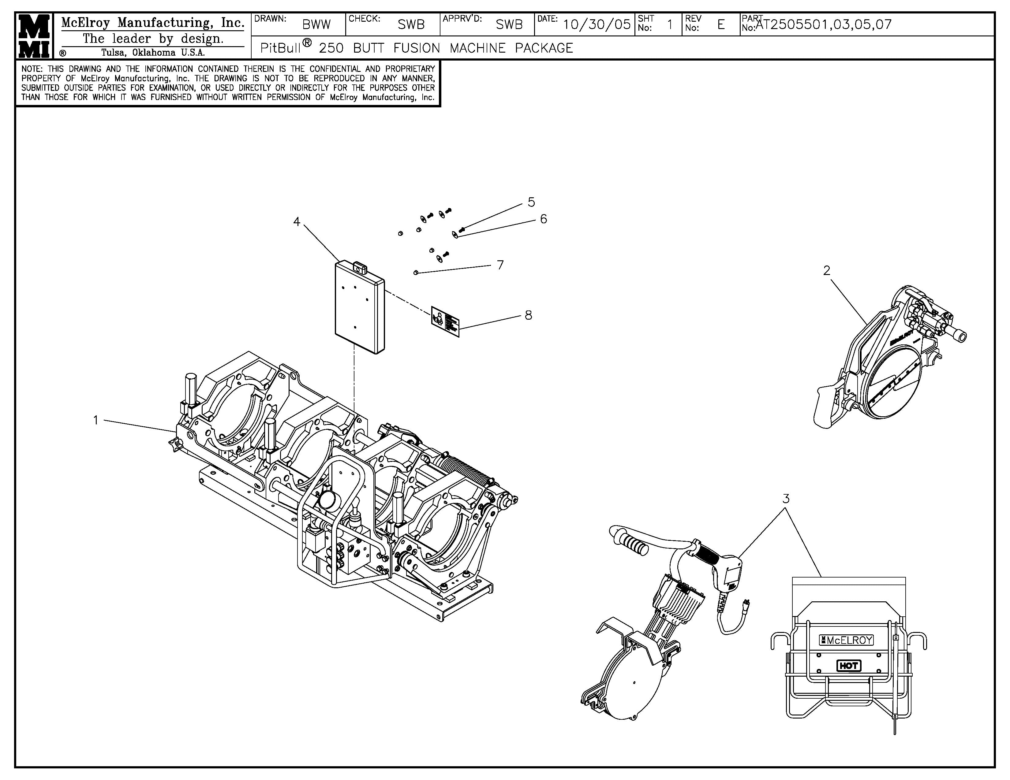 Pb 250 Lf Butt Fusion Machine Package