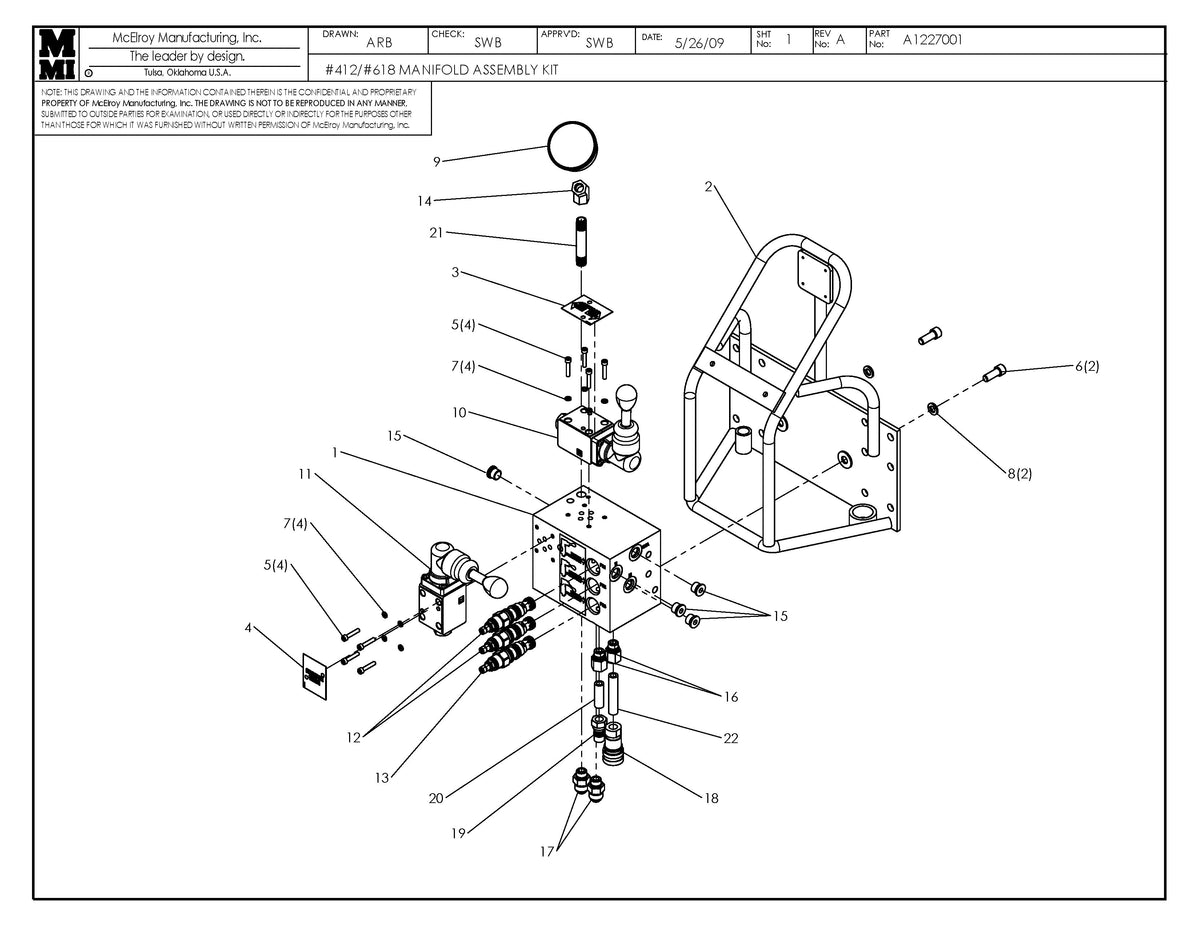 12/18 Manifold Assembly Kit