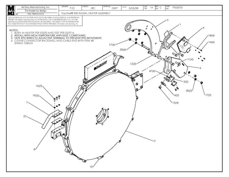 T9033701 - T900 Radial Heater Assembly