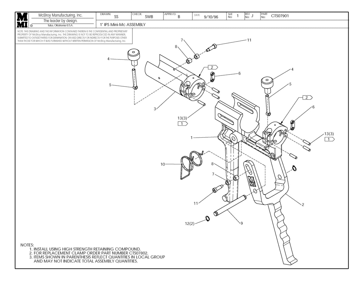 CTS07901 - 1IPS Mnmc Assembly