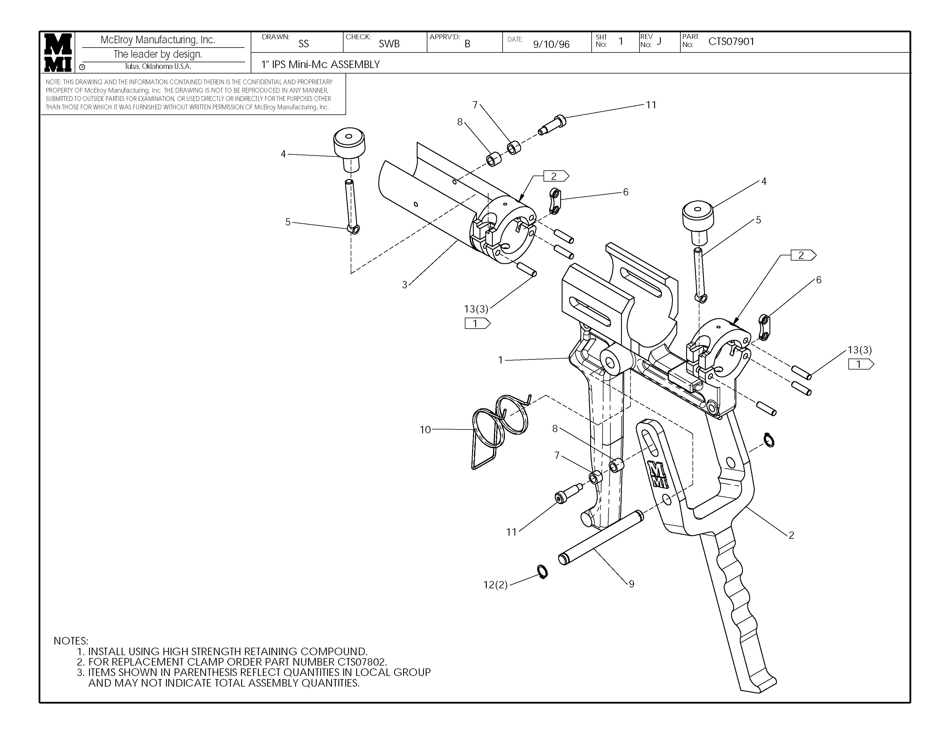 CTS07901 - 1IPS Mnmc Assembly