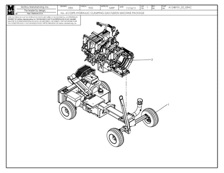 12DIPS Hydraulic Clampinglf Gas Fusion Machine Package