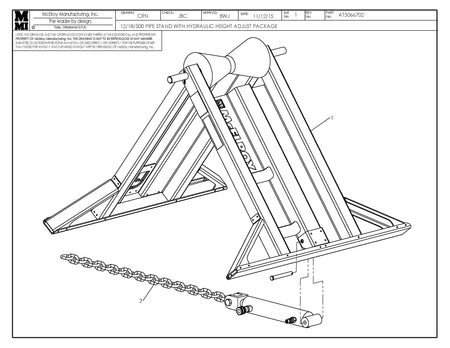 AT5066702 - 12/18/500 Pipe Stand W/Hh Adj Package