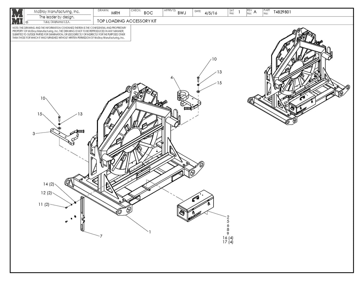 T4829801 - Top Loading Accessory Kit