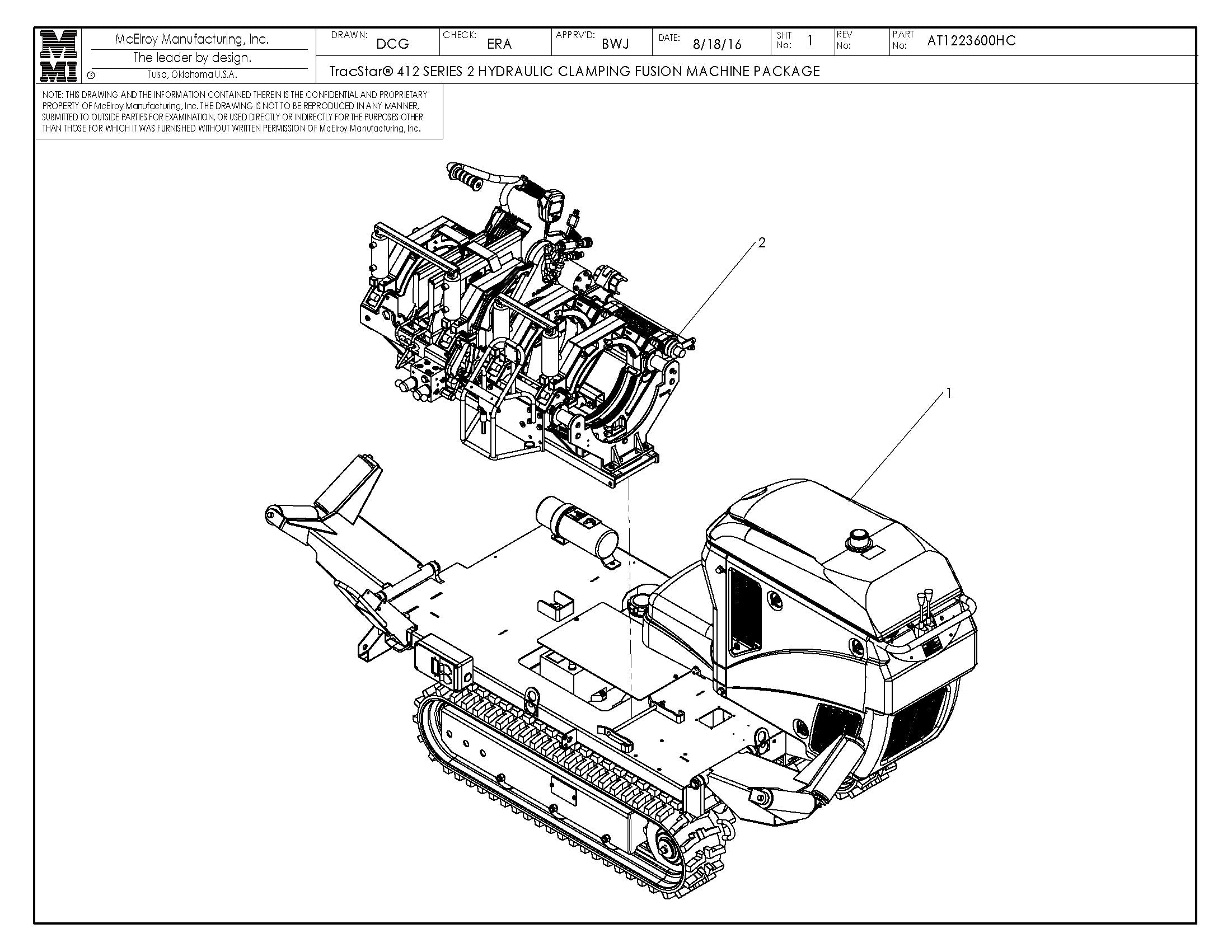 AT1223601HC - T412 S2 Hydraulic Clamping Mf Fusion Machine Package