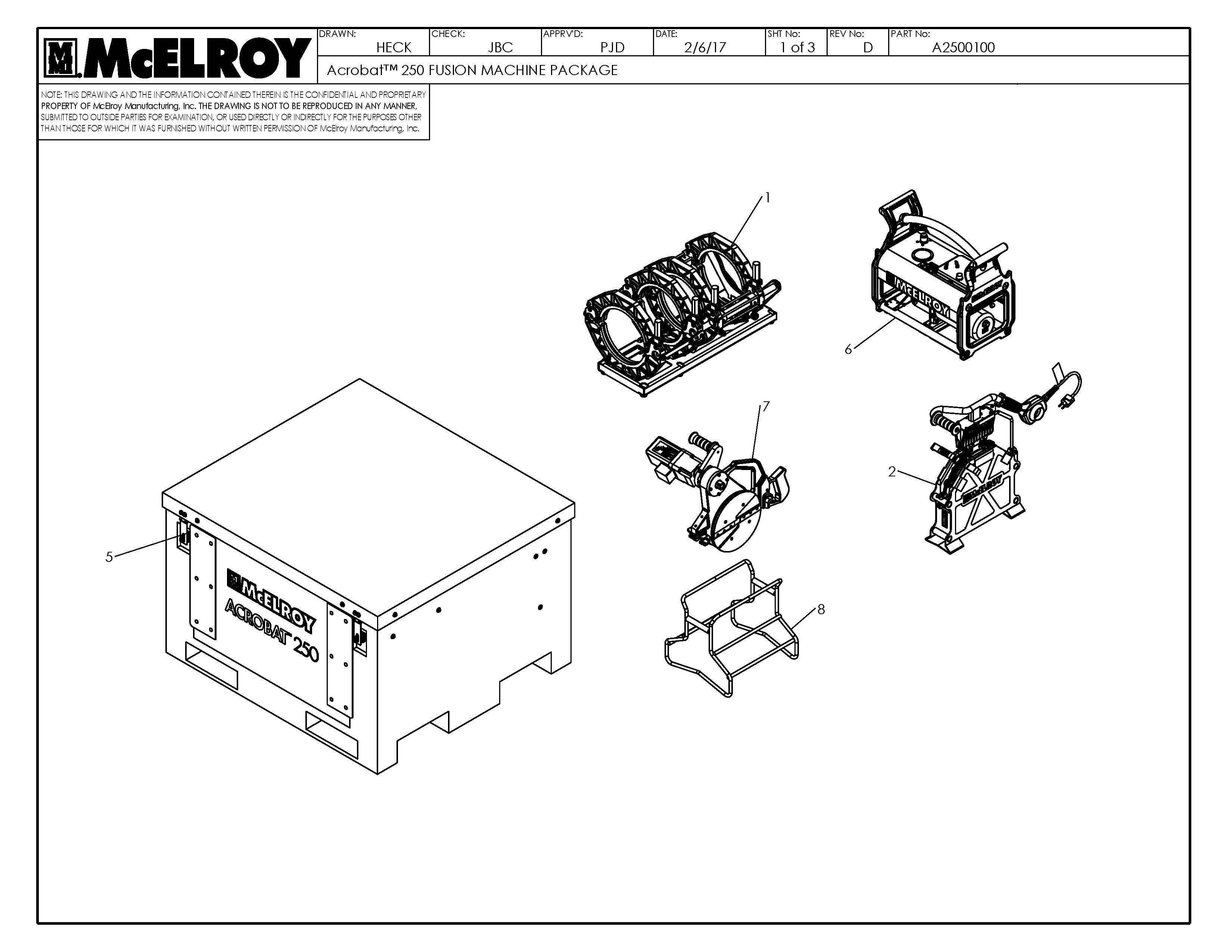 McElroy Part A2500101 - Acrobat 250 Fusion Machine Package – Poly Pipe  Solutions