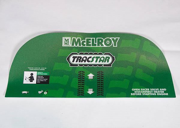 McElroy Part 8163322 - HYD TANK UPPER OPERATOR LABEL for sale