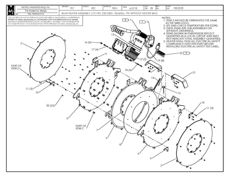 1852028 - 18 (12/18) 240 Heater Assembly W/O Bag