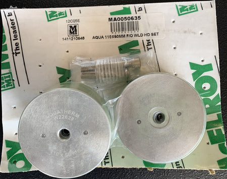 110mm X 50mm McElroy Fusion Outlet Weld Head Set for Polypropylene